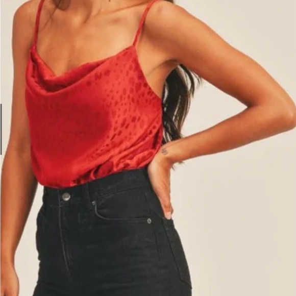 SAGE THE LABEL Molly Cowl Neck Strappy Cheetah Design Bodysuit Anthropolgie Smal - Picture 1 of 9